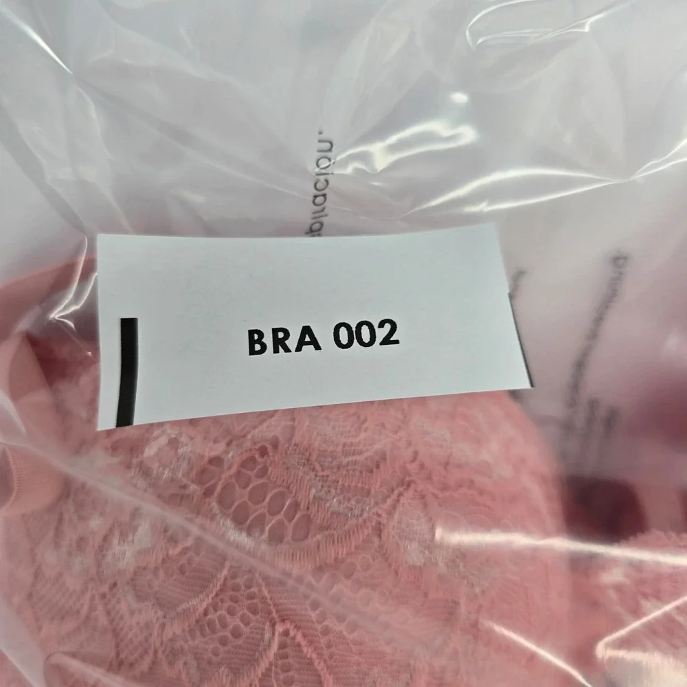 Hush Intimates 36C Pink Lace Padded Underwire Bra Adjustable‎ Straps